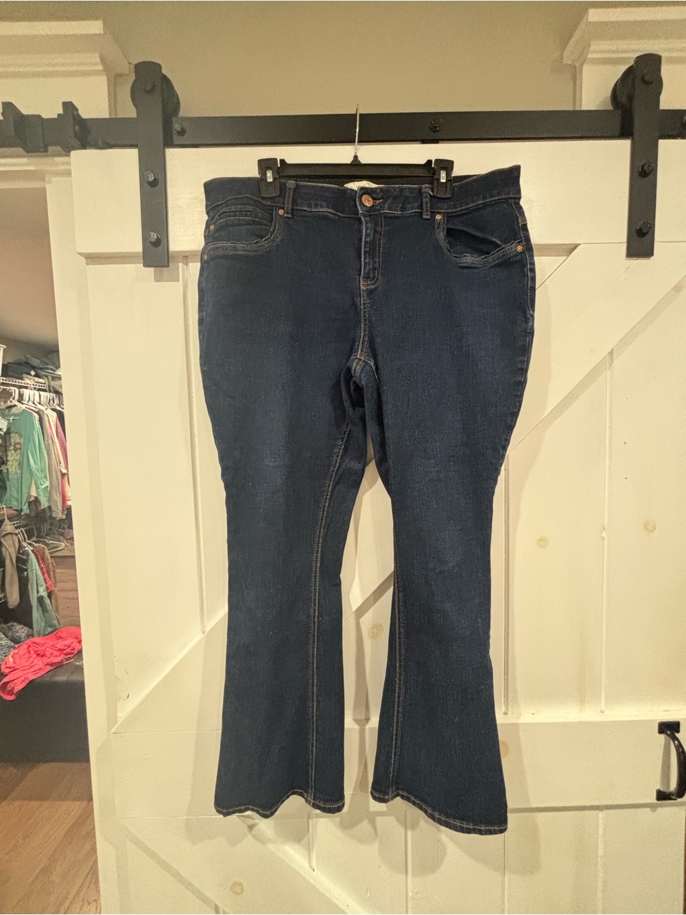 Women’s Dark Blue Stretch Bootcut Jeans 16